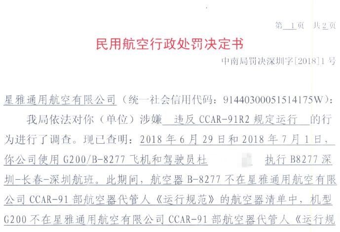 違反規(guī)定運行!通航企業(yè)被罰款九千元